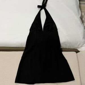 H&M Black Backless Halter Dress